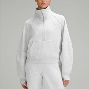Scuba oversized funnel neck half zip grey XS/S lululemon